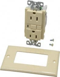 Cooper Wiring Devices SGF15V 1 Phase, 5-15R NEMA, 125 VAC, 15 Amp, Self Grounding, GFCI Receptacle 