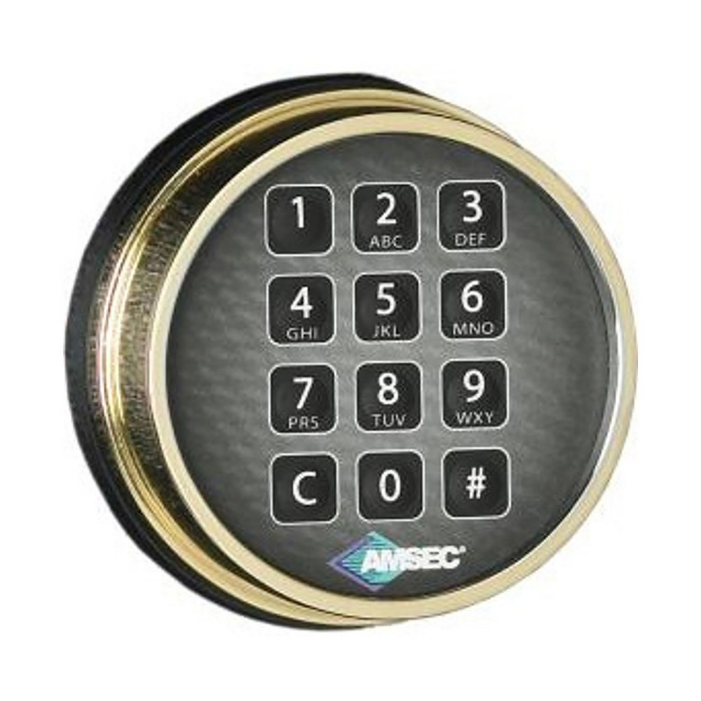 National Hardware Keypad Safe Locks; Lock Type Combination; Material Steel; Color Brass