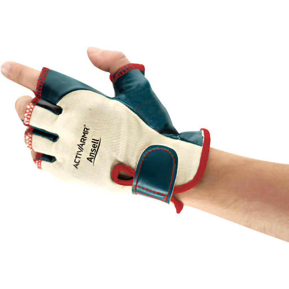 Series 07-111 General Purpose Work Gloves: Large, Nitrile-Coated Cotton Interlock