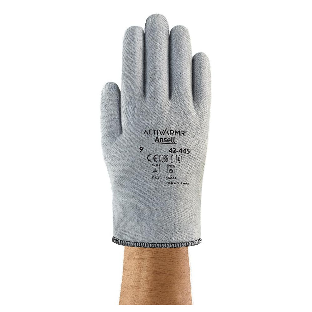 Cut & Puncture-Resistant Gloves: Crusader. Flex 42-445, ANSI Cut A2, ANSI Puncture 3, Nitrile, Non-Woven Polyester