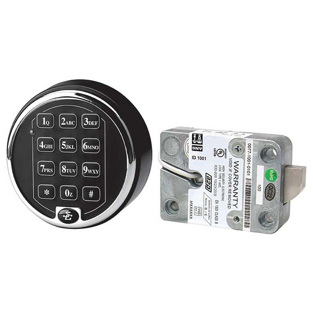 National Hardware Keypad Safe Locks; Lock Type Combination; Material Steel; Color Chrome