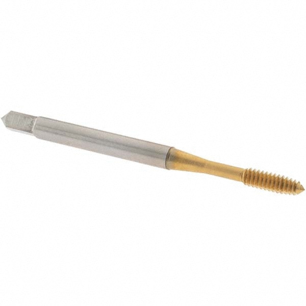 Thread Forming Tap: #4-40 UNC, Plug, Cobalt, TiN Coated