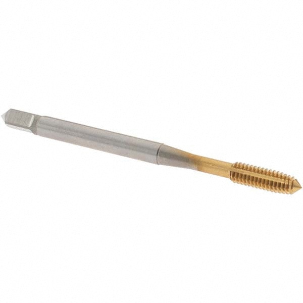 Thread Forming Tap: #6-40 UNF, Plug, Cobalt, TiN Coated