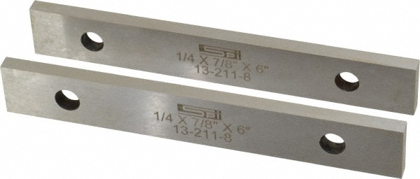 SPI 13-211-8 6" Long x 7/8" High x 1/4" Thick, Steel Parallel Image