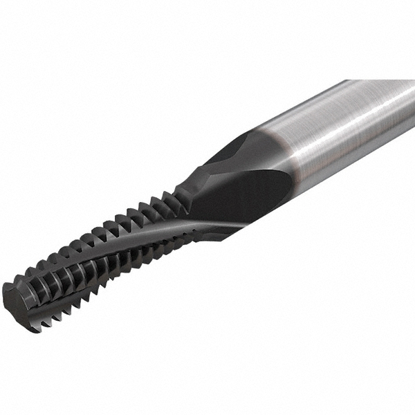 Iscar Helical Flute Thread Mill M8x1.25, Internal, 3 Flute, 1/4