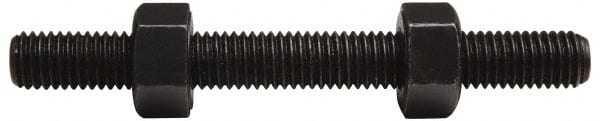 Value Collection B7SN1000500CP 1-8, 5" Long, Uncoated, Steel, Fully Threaded Stud with Nut 