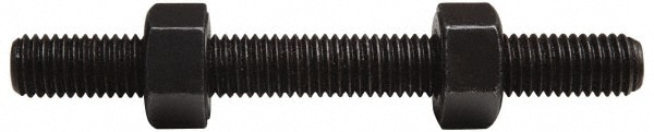 Value Collection B7SN1000550CP 1-8, 5-1/2" Long, Uncoated, Steel, Fully Threaded Stud with Nut Image