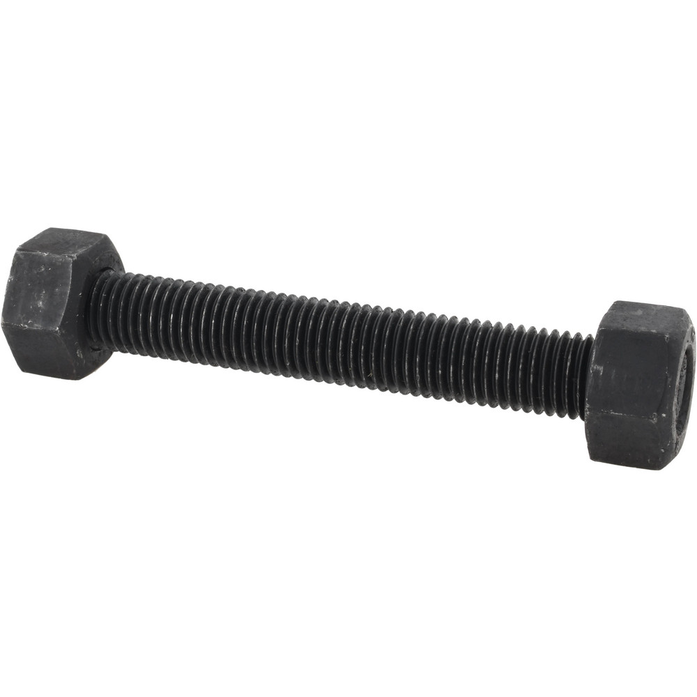 1-1/4 - 8, 7-3/4" Long, Uncoated, Steel, Fully Threaded Stud with Nut - Grade B7, 1-1/4" Screw, 7B Class of Fit