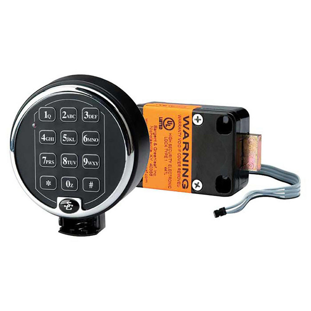 National Hardware Keypad Safe Locks; Lock Type Combination; Material Steel; Color Chrome