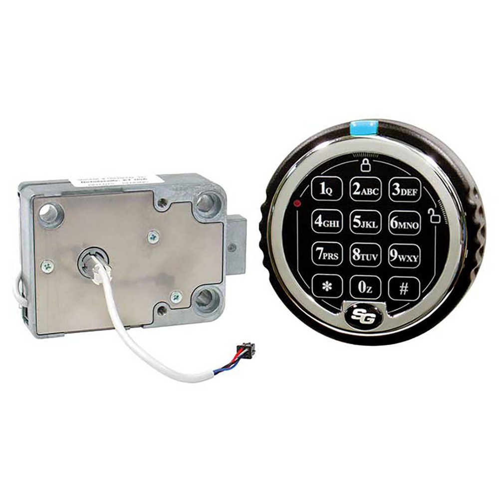 National Hardware Keypad Safe Locks; Lock Type Combination; Material Steel; Color Black
