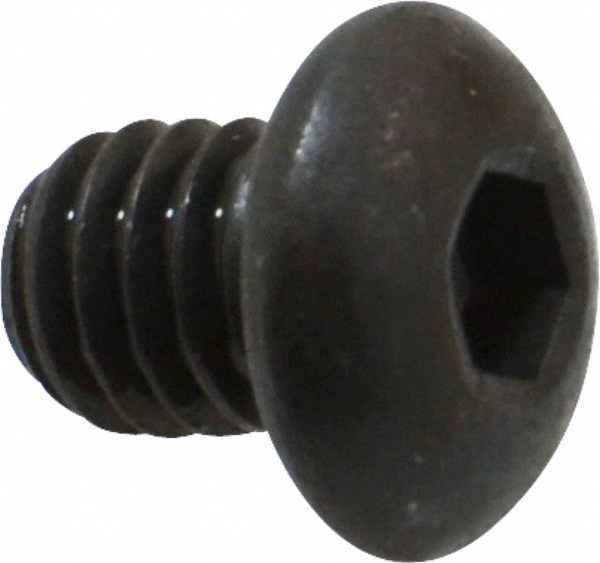 Made in USA 31C37KBC 5/16-18 3/8" Length Under Head Hex Socket Drive Button Socket Cap Screw Image