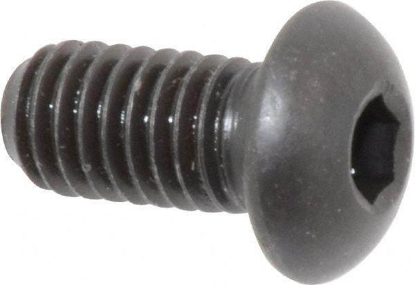 Made in USA 37C75KBC 3/8-16 3/4" Length Under Head Hex Socket Drive Button Socket Cap Screw Image