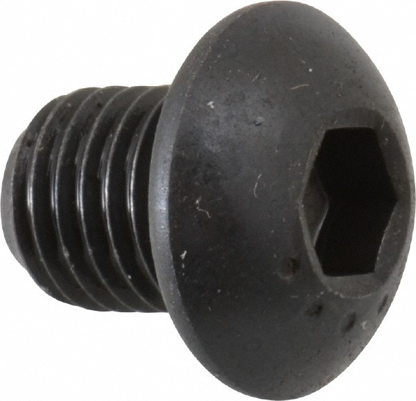 Made in USA 14350 5/16-24 3/8" Length Under Head Hex Socket Drive Button Socket Cap Screw Image