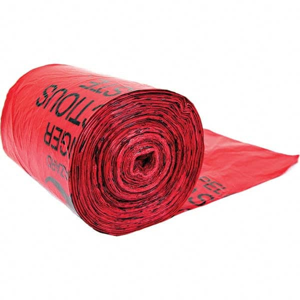 Hazardous Waste Bags; Capacity: 10.000 ; Material: HDPE ; Overall Thickness: 0.0020mil ; Number of Bags: 100 ; Closure Style: Twist Tie ; Overall Height: 24in