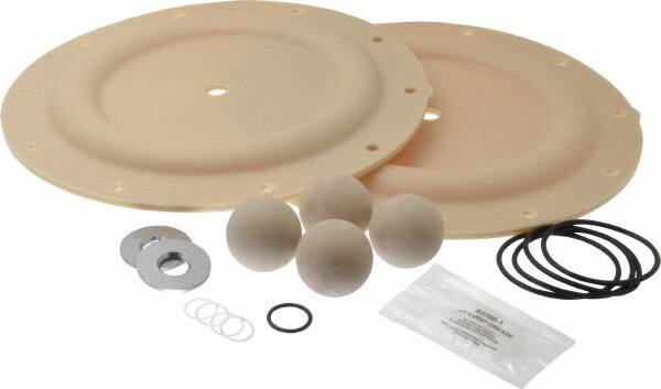 Diaphragm Pump Fluid Section Repair Kit: Santoprene, Includes Balls, Diaphragms & Seals
