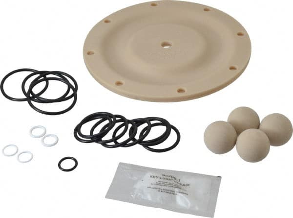 ARO/Ingersoll-Rand 637161-EB-C Diaphragm Pump Fluid Section Repair Kit: Santoprene, Includes Balls, Diaphragms & Seals 