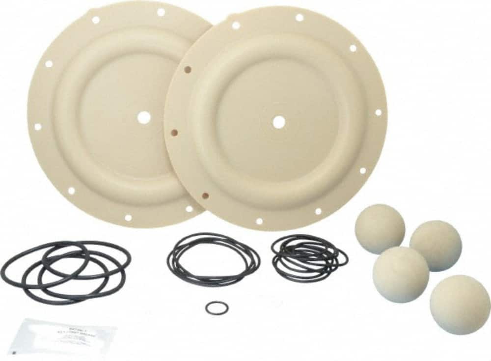 Diaphragm Pump Fluid Section Repair Kit: Santoprene, Includes Balls, Diaphragms & Seals