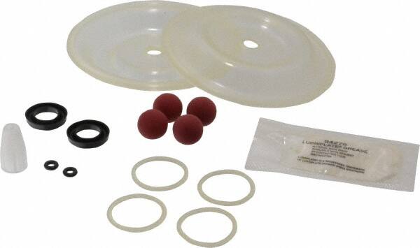 Diaphragm Pump Fluid Section Repair Kit: Urethane, Includes Balls, Diaphragms & Seals
