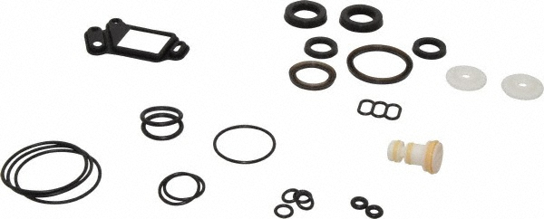 Diaphragm Pump Air Section Repair Kit: Nitrile, Includes Gaskets, Seals & U-Cups - For Use with Diaphragm Pumps