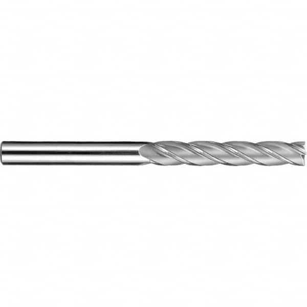 SGS Series 1EL 3 L.O.C. 4-Flute PART NO ALTiN Coated SGS31886 1/2 Square-End Long Length Carbide End Mill 
