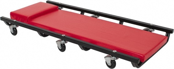 Value Collection - 330 Lb Capacity, 6 Wheel Creeper With Fixed Headrest 