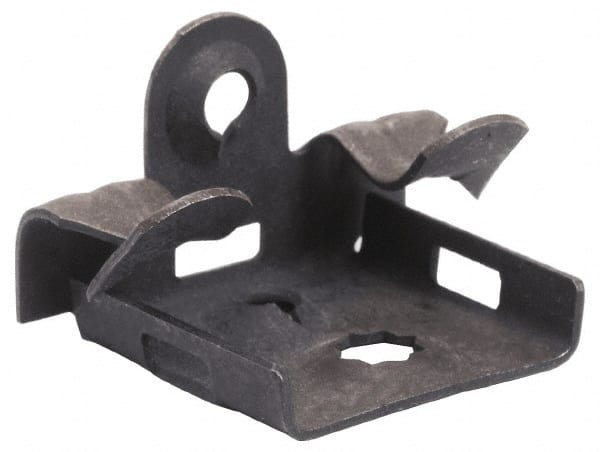 Flange Clamp: 9/16 to 3/4" Flange Thickness, 1/4" Rod