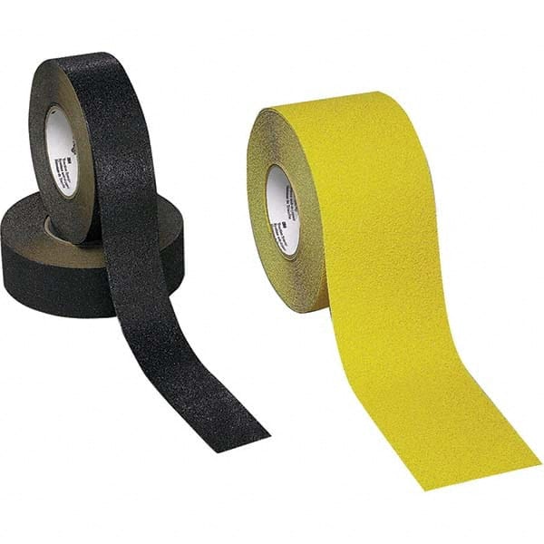 Floor & Aisle Marking Tape: 4" Wide, 60' Long, 0.91 mil Thick, Plastic
