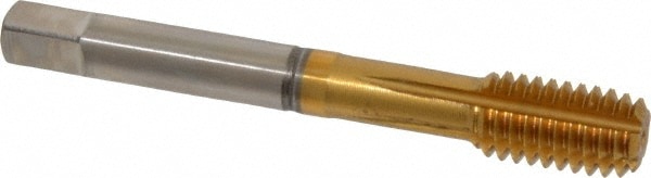 Thread Forming Tap: 7/16-14 UNC, 2B/2BX Class of Fit, Modified Bottoming, Cobalt, TiN Coated