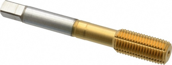 Thread Forming Tap: 7/16-20 UNF, 2BX Class of Fit, Modified Bottoming, Cobalt, TiN Coated