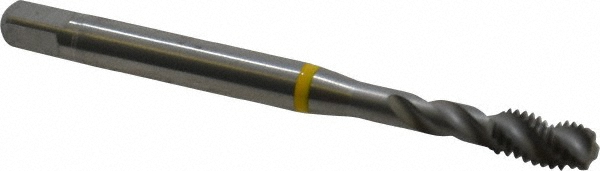 Spiral Flute Tap: #10-32, UNF, 3 Flute, Modified Bottoming, 2B Class of Fit, Cobalt, Bright/Uncoated