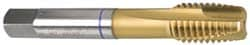 Guhring 9039970190500 Spiral Point Tap: 3/4-16, UNF, 4 Flutes, Plug, 3B, Powdered Metal, TiN Finish Image