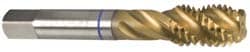 Guhring 9039990048260 Spiral Flute Tap: #10-32, UNF, 3 Flute, Modified Bottoming, 3B Class of Fit, Powdered Metal, TiN Finish Image