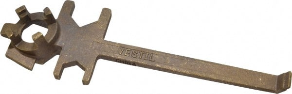 12 Length Vestil BNW-BX-W Non Sparking Bronze Alloy Drum Bung Nut Wrench