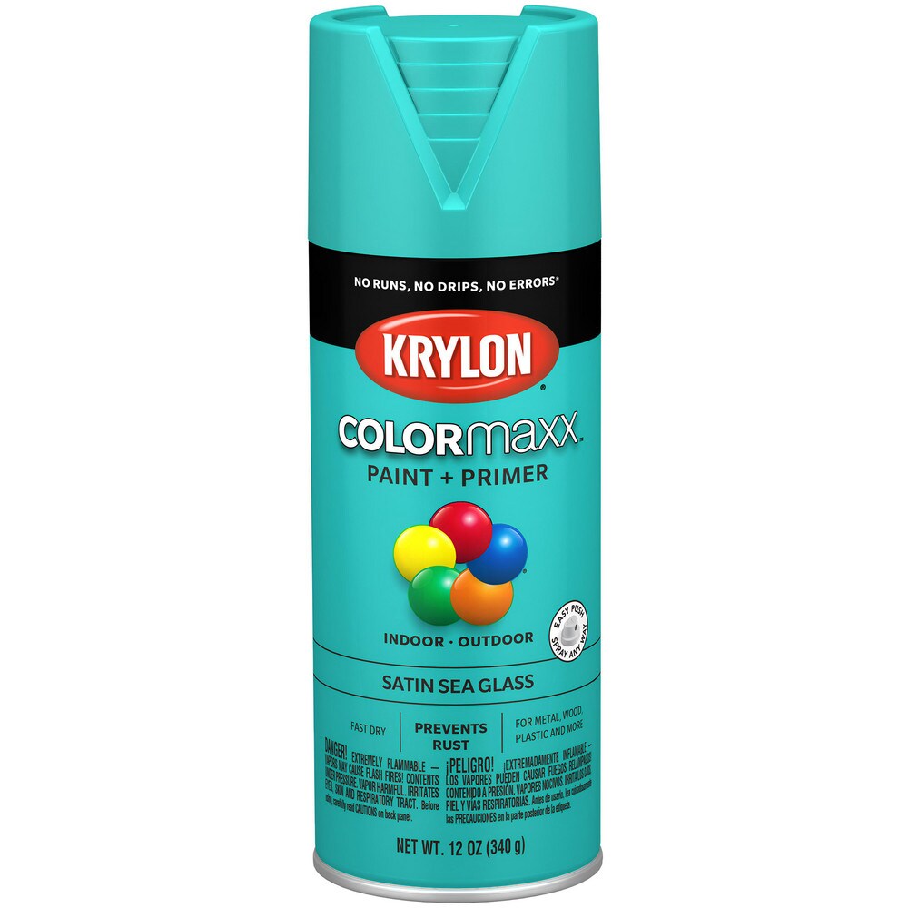 Krylon - Enamel Spray Paint: Brown, Gloss, 10 oz - 83805903 - MSC