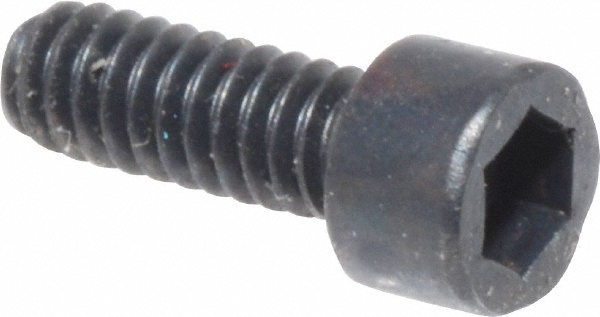 Made in USA 10006 Hex Head Cap Screw: #2-56 x 1/4", Alloy Steel, Black Oxide Finish Image