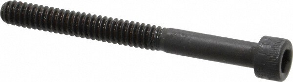 Made in USA 10C200KCS Low Head Socket Cap Screw: #10-24, 2" Length Under Head, Socket Cap Head, Hex Socket Drive, Alloy Steel, Black Oxide Finish Image