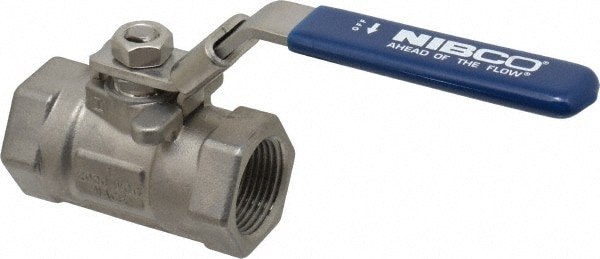 NIBCO NL944KAP Fire Safe Manual Ball Valve: 1" Pipe, Reduced Port Image