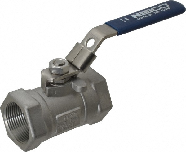 NIBCO NL943KBP Standard Manual Ball Valve: 1-1/4" Pipe, Reduced Port Image