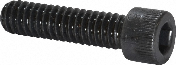 Made in USA 25C100KCS Low Head Socket Cap Screw: 1/4-20, 1" Length Under Head, Socket Cap Head, Hex Socket Drive, Alloy Steel, Black Oxide Finish Image