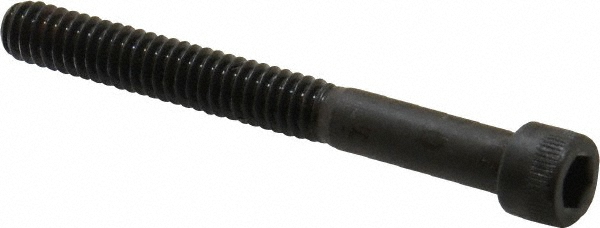 Made in USA 25C225KCS Low Head Socket Cap Screw: 1/4-20, 2-1/4" Length Under Head, Socket Cap Head, Hex Socket Drive, Alloy Steel, Black Oxide Finish Image
