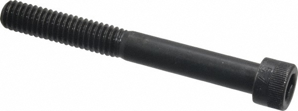 Made in USA 31C275KCS Low Head Socket Cap Screw: 5/16-18, 2-3/4" Length Under Head, Socket Cap Head, Hex Socket Drive, Alloy Steel, Black Oxide Finish Image