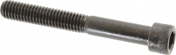 Made in USA 37C300KCS Low Head Socket Cap Screw: 3/8-16, 3" Length Under Head, Socket Cap Head, Hex Socket Drive, Alloy Steel, Black Oxide Finish Image