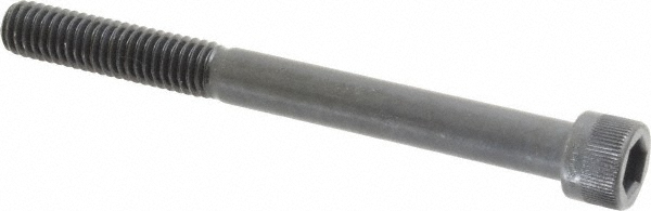 Made in USA 10489 Hex Head Cap Screw: 3/8-16 x 4", Alloy Steel, Black Oxide Finish Image