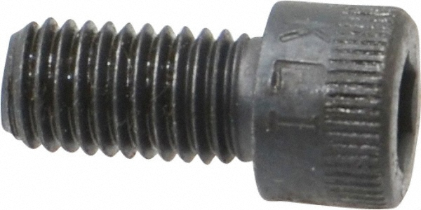 Made in USA 25F50KCS Low Head Socket Cap Screw: 1/4-28, 1/2" Length Under Head, Socket Cap Head, Hex Socket Drive, Alloy Steel, Black Oxide Finish Image