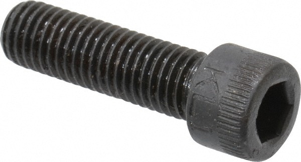 Made in USA 25F87KCS Low Head Socket Cap Screw: 1/4-28, 7/8" Length Under Head, Socket Cap Head, Hex Socket Drive, Alloy Steel, Black Oxide Finish Image