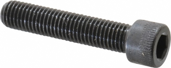 Made in USA 25F125KCS Low Head Socket Cap Screw: 1/4-28, 1-1/4" Length Under Head, Socket Cap Head, Hex Socket Drive, Alloy Steel, Black Oxide Finish Image