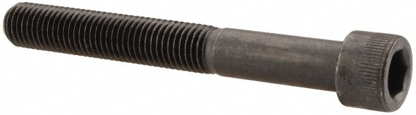 Made in USA 31F250KCS Low Head Socket Cap Screw: 5/16-24, 2-1/2" Length Under Head, Socket Cap Head, Hex Socket Drive, Alloy Steel, Black Oxide Finish Image