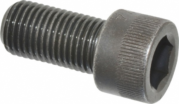 Made in USA 37F75KCS Low Head Socket Cap Screw: 3/8-24, 3/4" Length Under Head, Socket Cap Head, Hex Socket Drive, Alloy Steel, Black Oxide Finish Image
