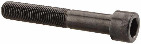 Made in USA 37F250KCS Low Head Socket Cap Screw: 3/8-24, 2-1/2" Length Under Head, Socket Cap Head, Hex Socket Drive, Alloy Steel, Black Oxide Finish Image