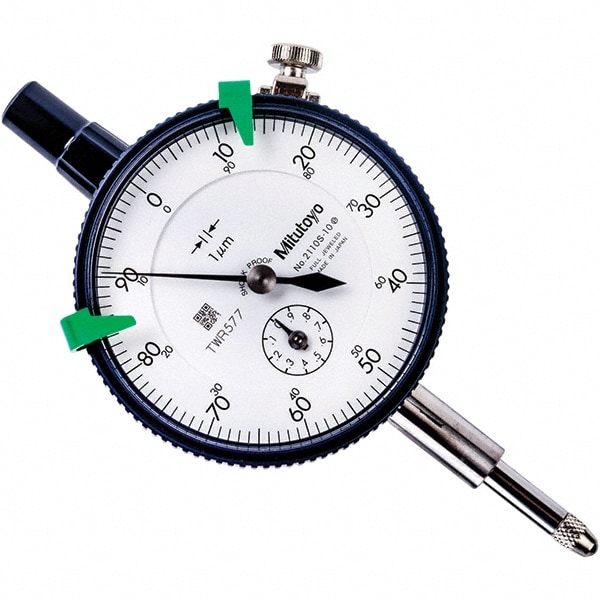 Mitutoyo 2110A-10 1mm Range, 0-100 Dial Reading, 0.001mm Graduation Dial Drop Indicator Image